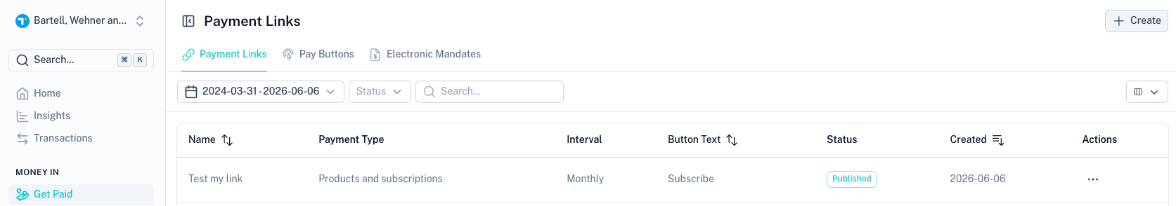 Payment Links