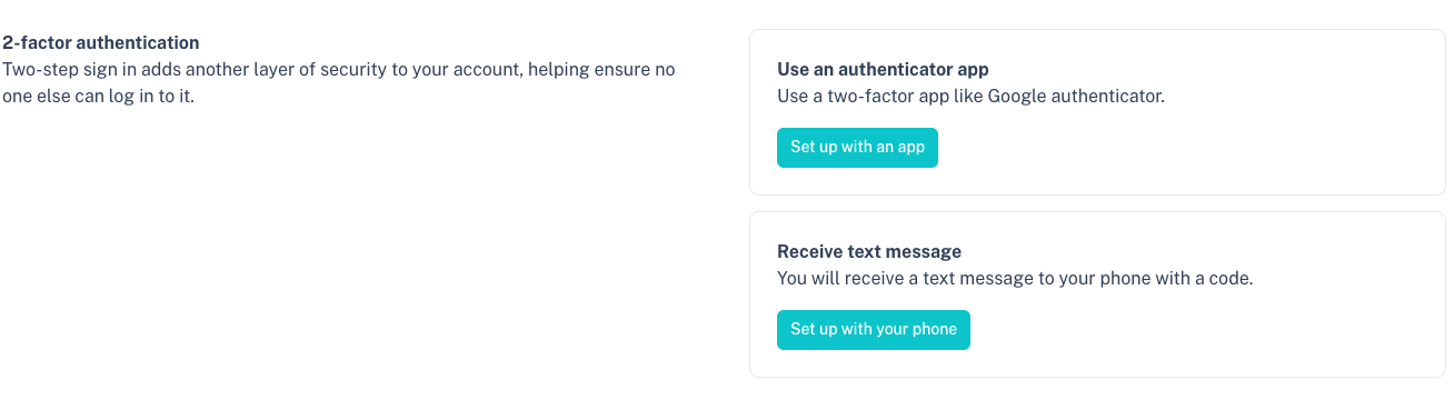 Two Factor Authentication