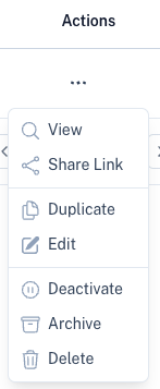 Payment Link Actions