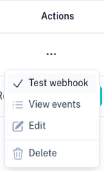 Webhook Actions