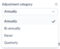 Adjustment Category