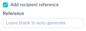 Recipient Reference