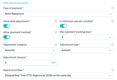 Advanced DebiCheck Settings