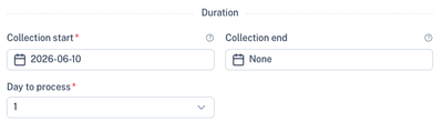Collection Duration