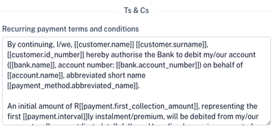 Dynamic Terms