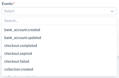 Webhook Events