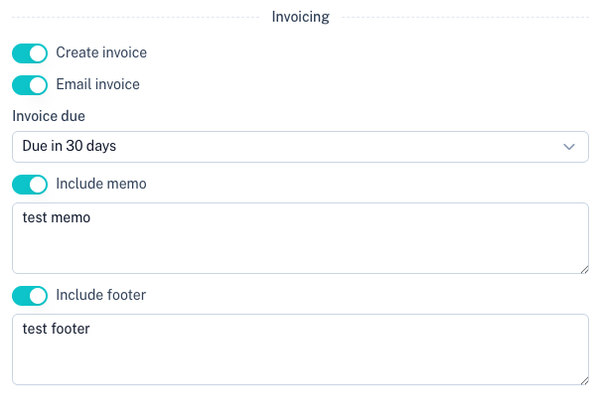 Subscription Invoicing
