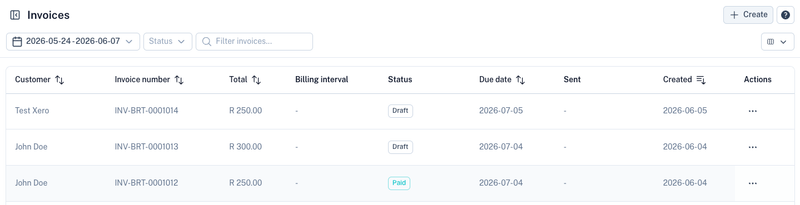 Invoices